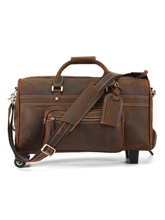 Bolsa de Viaje Retro en Cuero para Hombre - Image 13