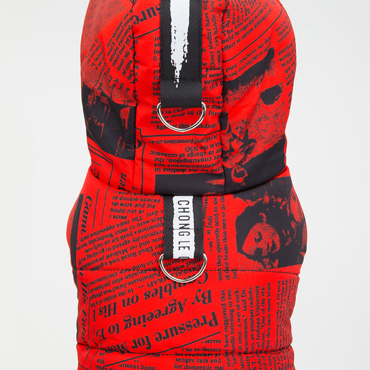 Ropa de Algodón Estampado Periódico para Mascotas - Image 5