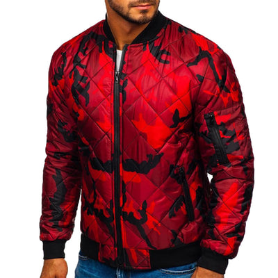 Chaqueta Béisbol Camuflaje Slim Fit Algodón Resistente al Viento - Image 4