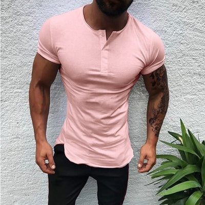 Playera Monocromática de Manga Corta para Hombre - Image 8