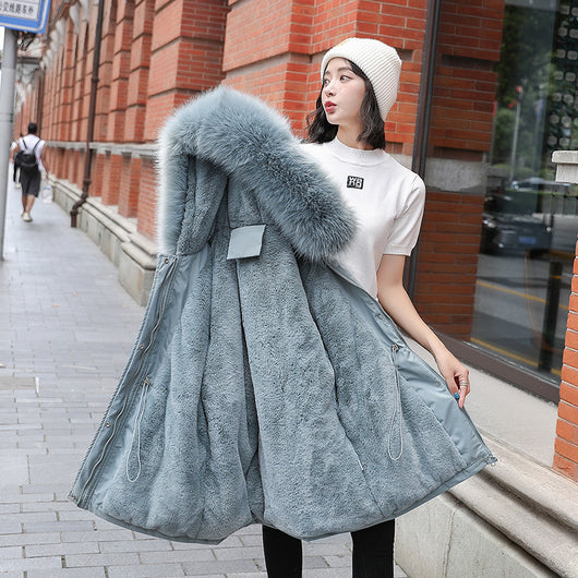 Abrigo Acolchado con Cuello de Piel Sintética - Parka Gruesa de Algodón - Image 21