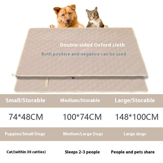 Colchoneta Portátil para Mascotas - Cuatro Estaciones con Almacenamiento - Image 6