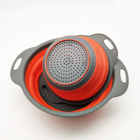Colador Silicona Plegable para Frutas y Verduras