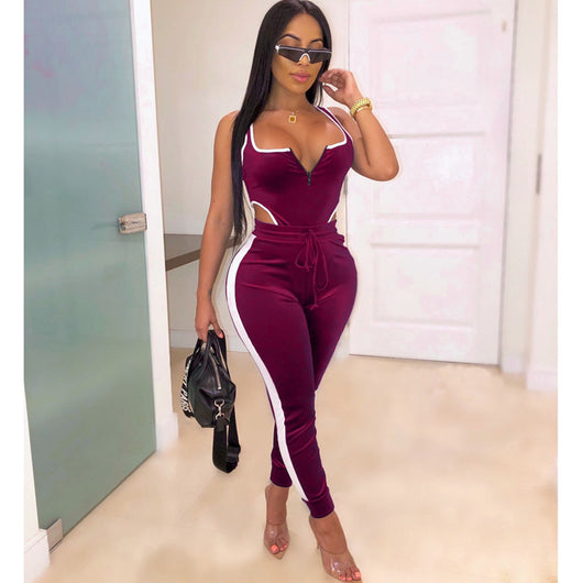 Jumpsuit sin mangas con cutouts y cierre frontal - Image 81