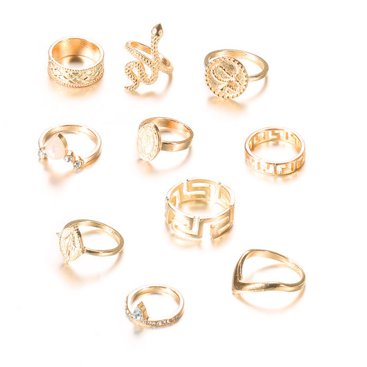 Set de 10 Anillos Diseño Diamante - Image 5