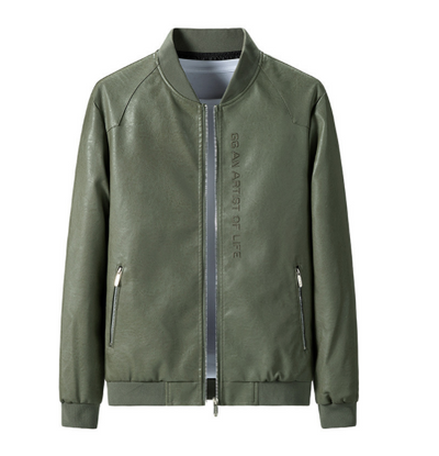 Chaqueta de Cuero para Hombre Primavera y Otoño - Image 3