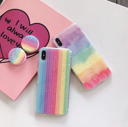 Funda Móvil Degradado Arcoíris de Goma Suave - Image 3
