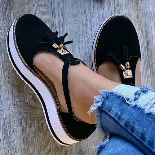 Sandalias Plataforma con Flecos