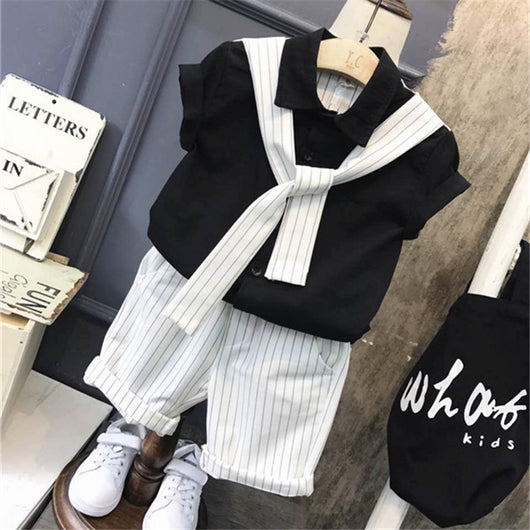 Traje Corto de Verano para Niño Estilo Coreano - Image 8