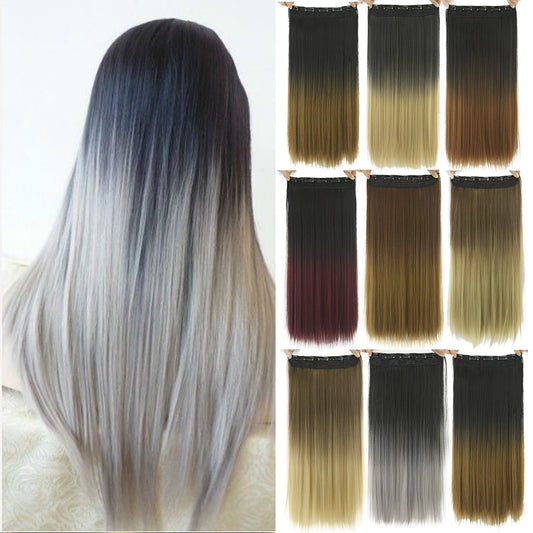 Peluca de un clip con cinco extensiones de cabello sintético