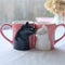 Taza Artesanal para Pareja Gatos Enamorados