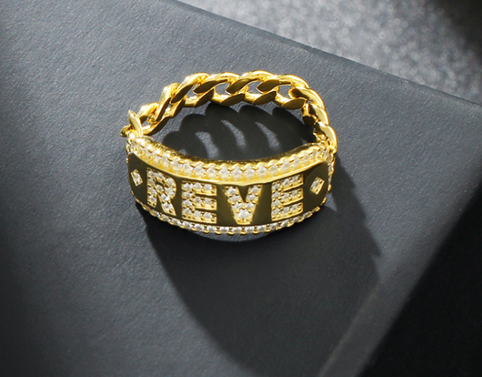 Anillo de Plata 925 con Cristal y Diamante - Diseño Minimalista para Parejas - Image 3