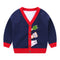 Cardigan para Niño Cuello V Abotonado Simple