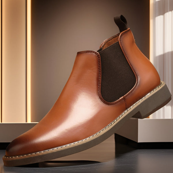 Botas de Cuero Estilo Británico Talla Grande para Hombre