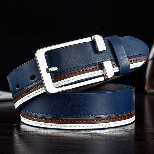Cinturón de Cuero Blanco para Hombre - Estilo Moderno
