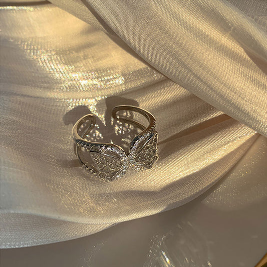 Anillo de Plata Esterlina con Mariposa para Dedo Índice - Image 2