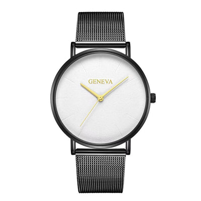 Reloj de Acero Inoxidable Geneva para Hombre con Malla Metálica - Image 16