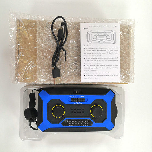 Radio Linterna Solar con Cargador de Emergencia y Manivela - Image 14