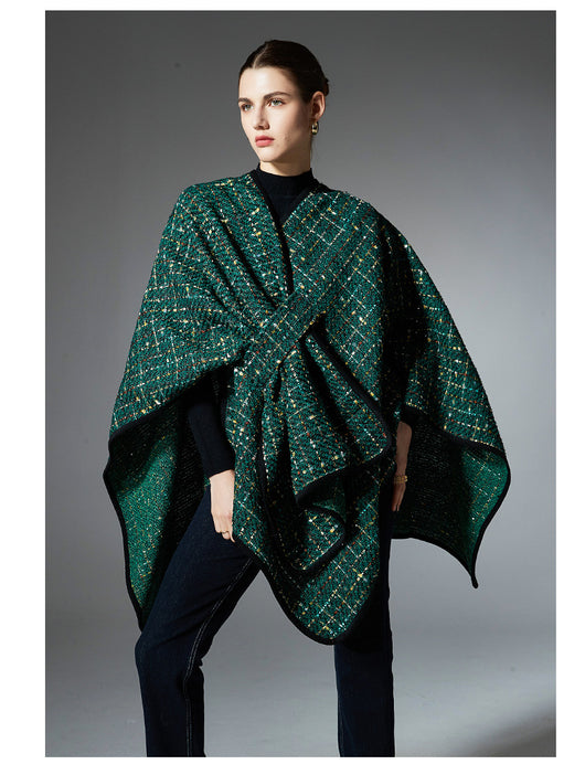 Chal Navideño de Lentejuelas Multicolor para Mujer - Image 16