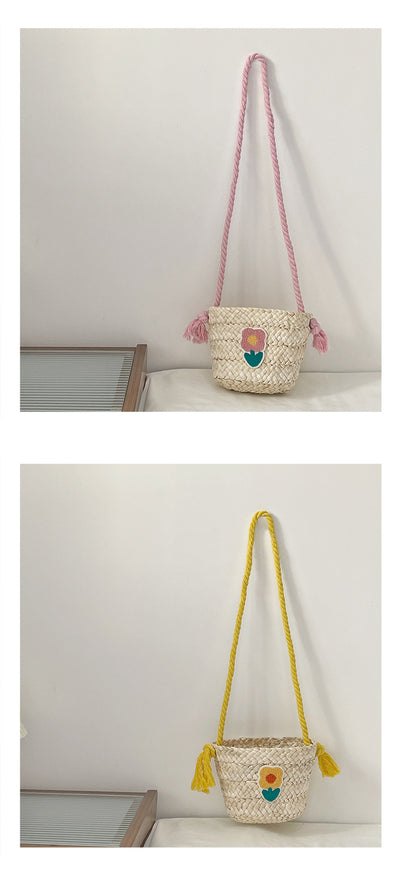 Bolsa Mensajera Infantil Tejida a Mano en Fibra Natural - Image 18