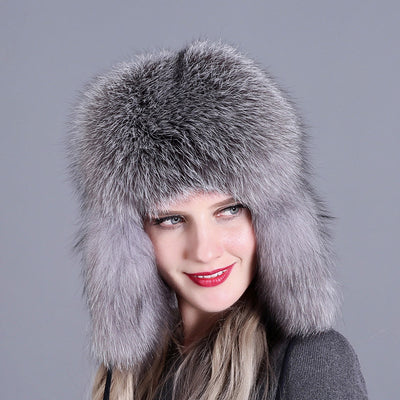 Gorro de Piel de Zorro para Mujer - Image 6