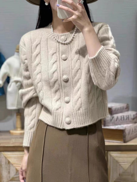 Cardigan de Lana Suave y Cómodo para Mujer - Cuello Redondo - Image 5