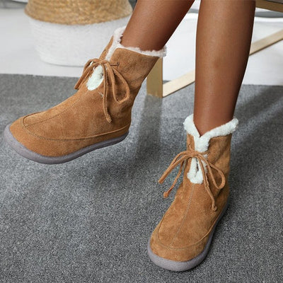 Botas de Felpa con Cordones Planos - Image 5