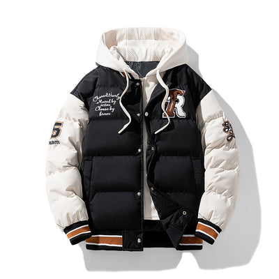 Chaqueta Acolchada de Algodón con Efecto Dos Piezas para Hombre - Image 6