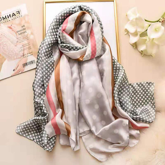 Pashmina Oversize de Seda Sintética Premium