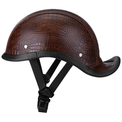 Casco Retro de Cuero PU Estilo Clásico - Image 7