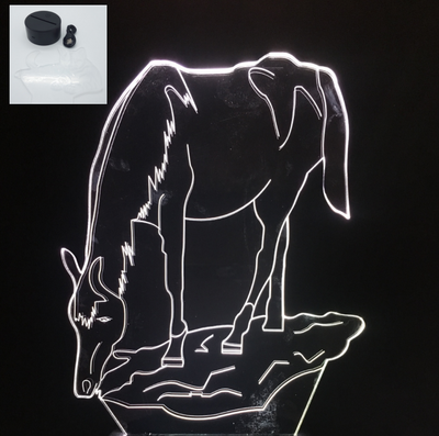 Lámpara Decorativa Caballo con Luz Multicolor - Image 11