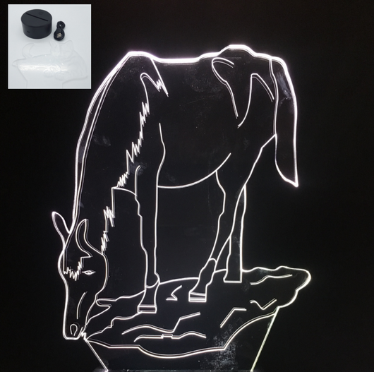 Lámpara Decorativa Caballo con Luz Multicolor - Image 11