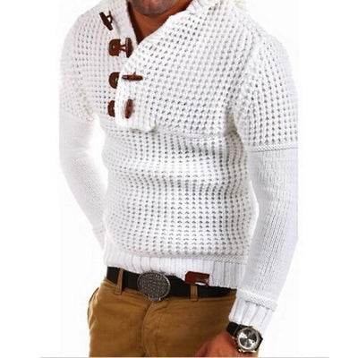 Suéter Hoodie Doble Botonadura Manga Larga para Hombre - Image 6