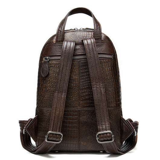 Mochila de Cuero Auténtico Estilo Nacional para Mujer - Image 10