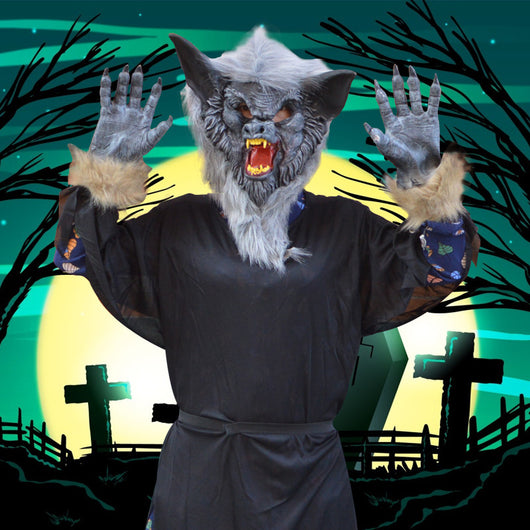 Máscara de Lobo para Escenario de Halloween - Image 9