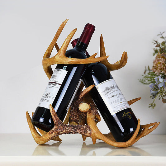 Botellero Flotante Rojo Moderno para Vinos - Estante Decorativo Oblicuo
