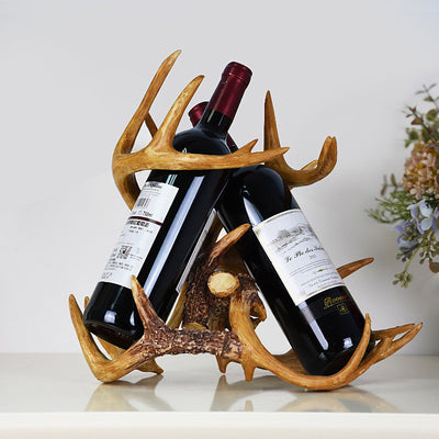 Botellero Flotante Rojo Moderno para Vinos - Estante Decorativo Oblicuo