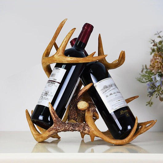 Botellero Flotante Rojo Moderno para Vinos - Estante Decorativo Oblicuo