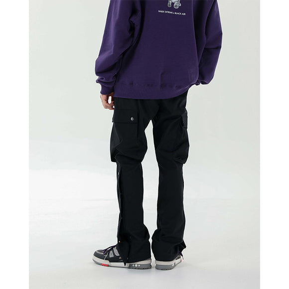 Pantalones Micro Flare con Degradado y Botones