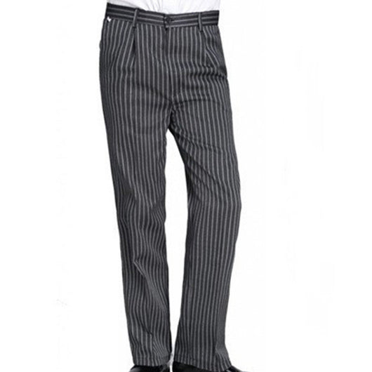 Pantalones Chef a Rayas con Cintura Elástica para Cocina y Comedor - Image 17