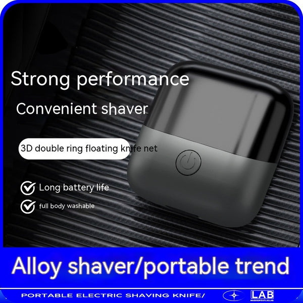 Afeitadora Portátil Doble Cabezal USB - Impermeable para Hombre