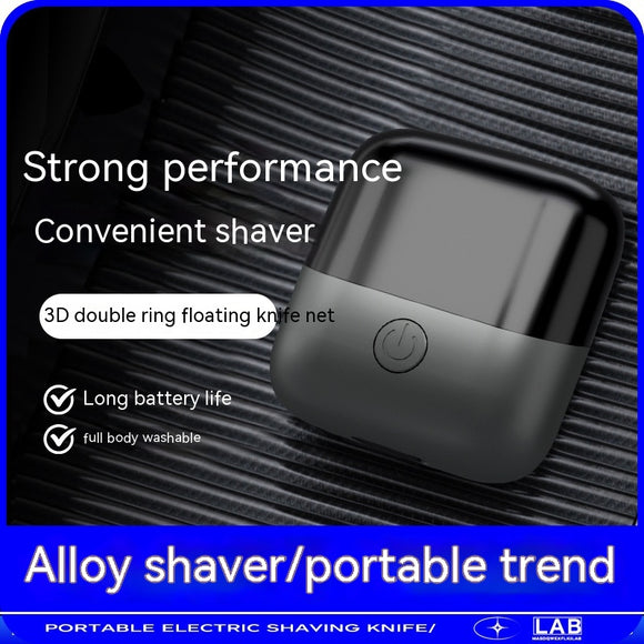 Afeitadora Portátil Doble Cabezal USB - Impermeable para Hombre