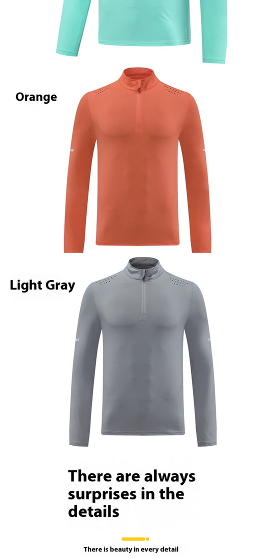 Camiseta Deportiva de Manga Larga Elástica Secado Rápido para Hombre - Image 17