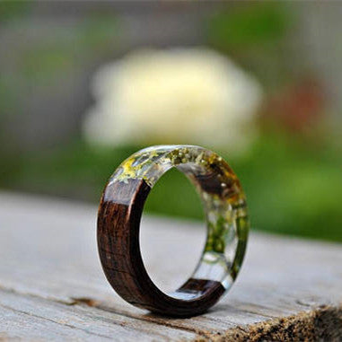 Anillo de Resina con Facetas Artesanal - Diseño Único y Personalizado - Image 4