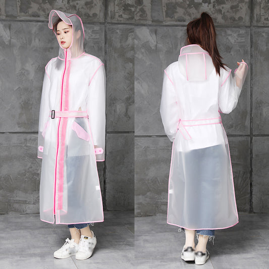 Impermeable Largo con Doble Cierre