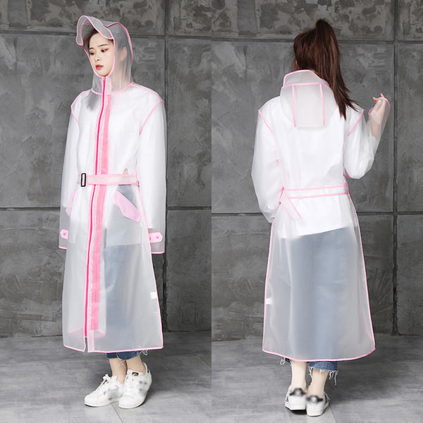 Impermeable Largo con Doble Cierre