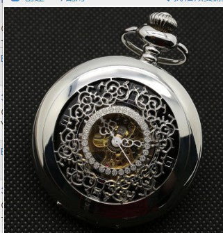 Reloj de Bolsillo Automático Mecánico con Diseño Floral Retro Calado - Image 6