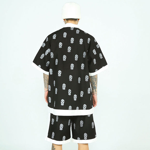 Conjunto Deportivo Hombre: Camisa Suelta y Shorts Cómodos