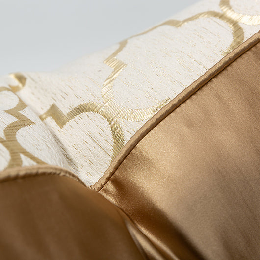 Funda de Almohada Oro Champagne con Diseño Geométrico Diamante - Image 10