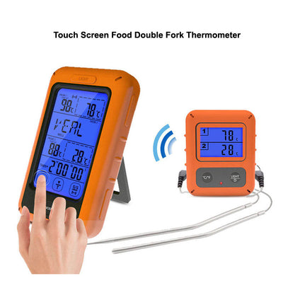 Termómetro Digital Inalámbrico Dual con Pantalla Táctil para Alimentos - Image 6